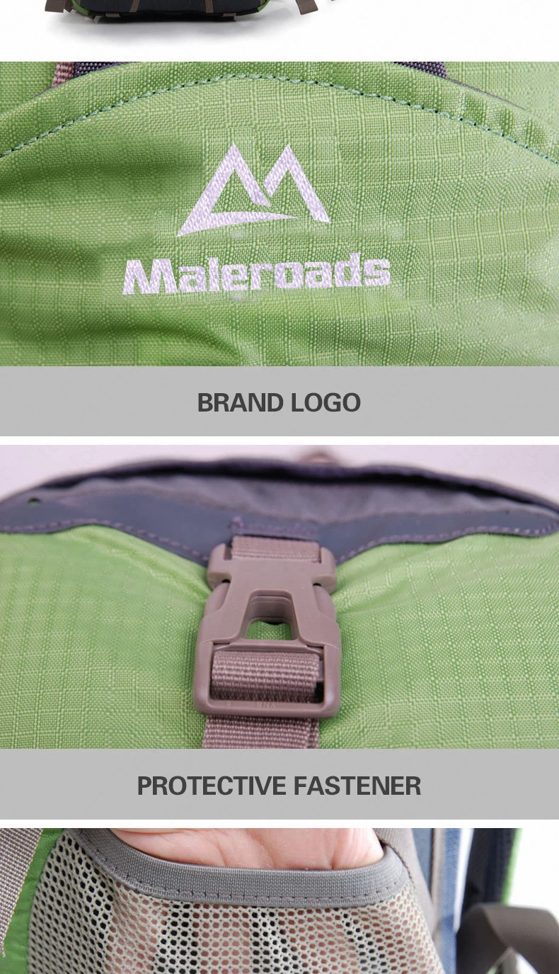 Maleroads 40L рюкзаки для альпинизма, походные рюкзаки, водонепроницаемые спортивные рюкзаки с дождевиком, дышащие спортивные сумки