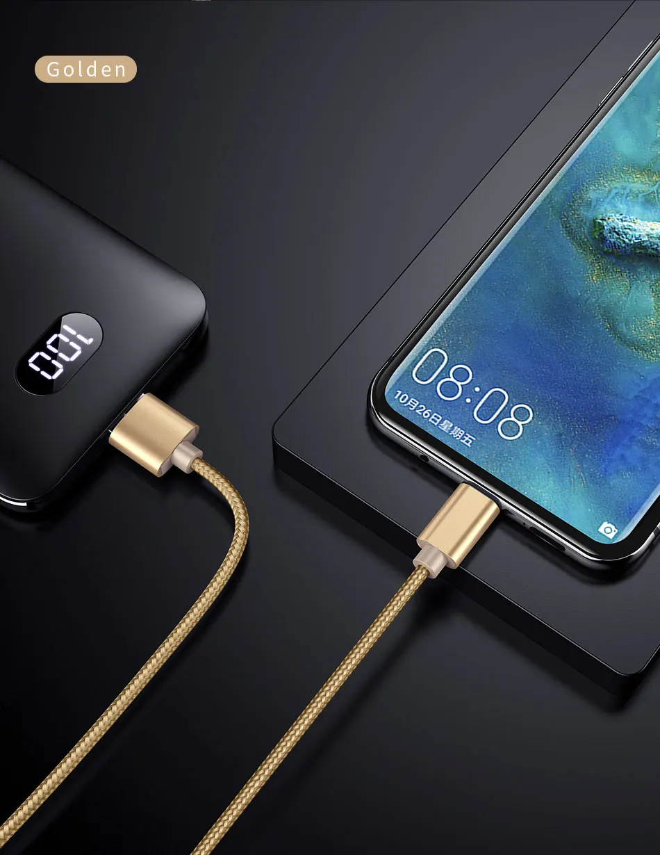 Кабель USB C для xiaomi redmi note 7, провод USB-C, быстрая зарядка, кабель type C для samsung S9, S8, OnePlus, xiaomi 8, 6, type-C, шнур для телефона