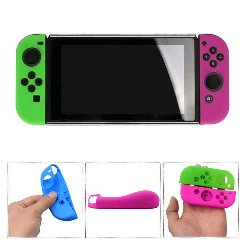 Силиконовый чехол для контроллера Nintendo Switch 6 в 1|Чехлы| |