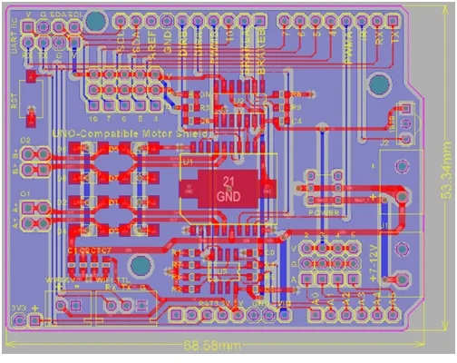 Двигатель для автомобиля Robot Tank шасси щит приводная панель с L298P Arduino UNO R3|Детали и