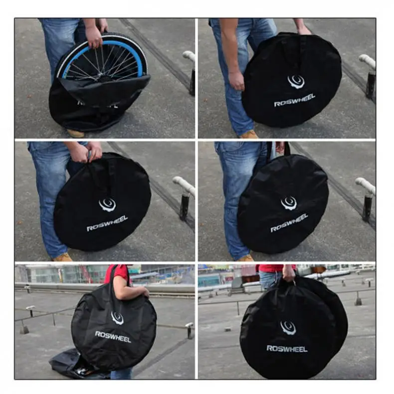 ROSWHEEL MTB горное колесо для дорожного байка сумка для велосипедных колес транспортная сумка для переноски Органайзер сумки велосипедная сумка