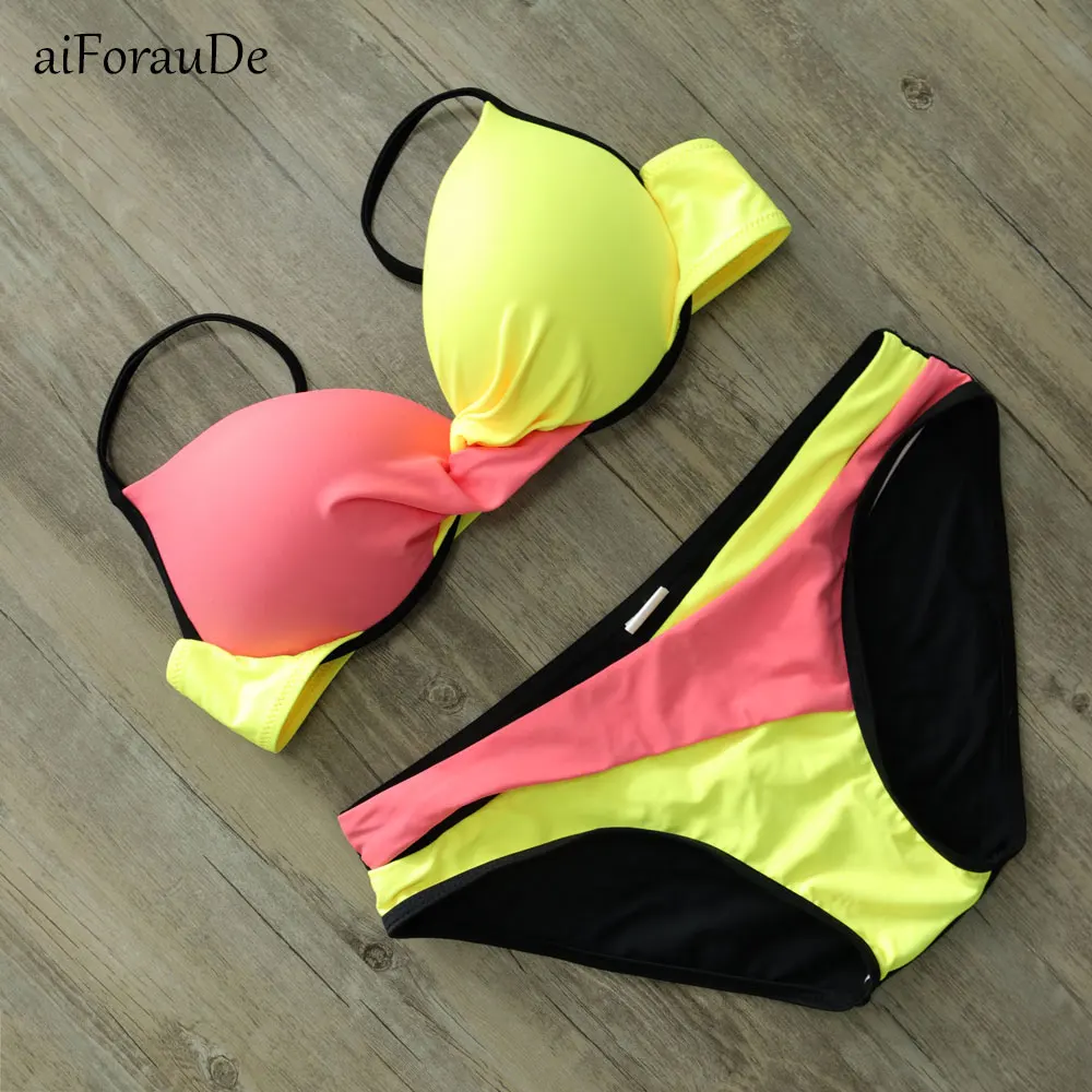 2019 летняя пляжная одежда бикини пуш-ап купальник Maillot De Bain Femme купальный