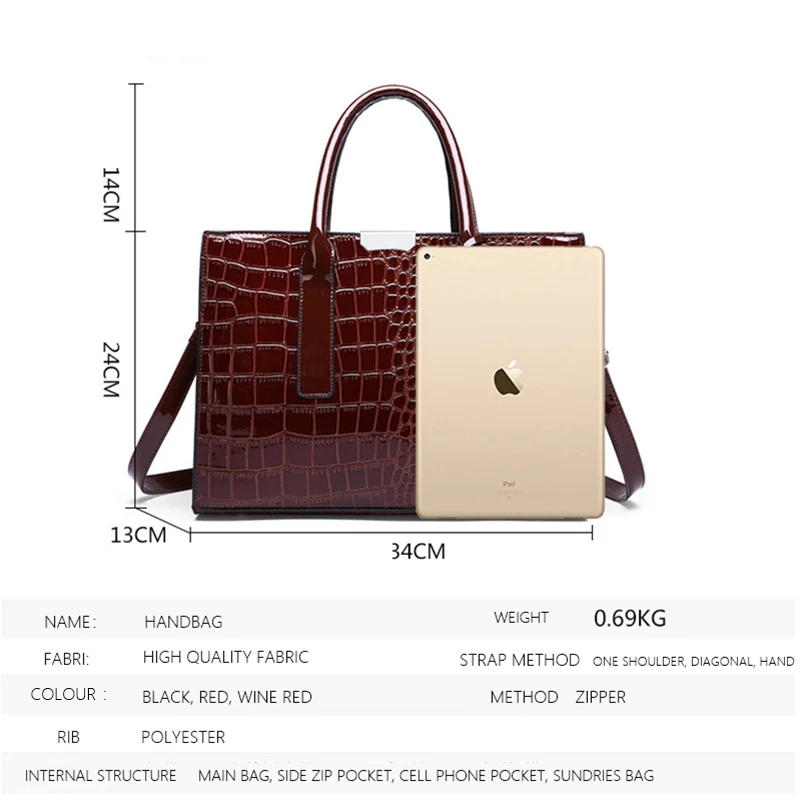 TEAEGG Bolsa Mujer сумки для женщин роскошные сумки женские сумки с крокодиловым узором PU Сумка через плечо основной дизайн