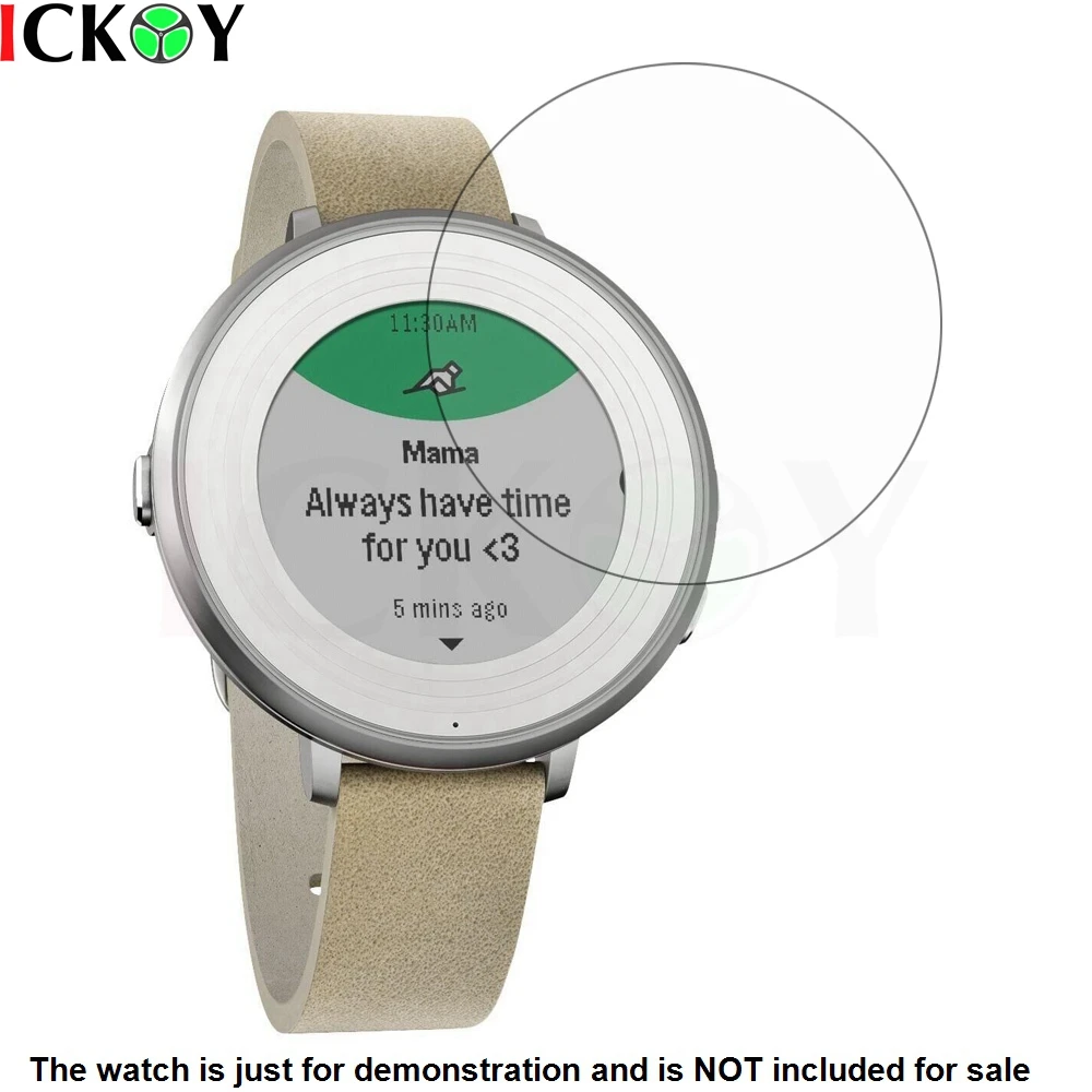 3x прозрачная защитная пленка для ЖК-экрана Защита от царапин Pebble Time круглые умные