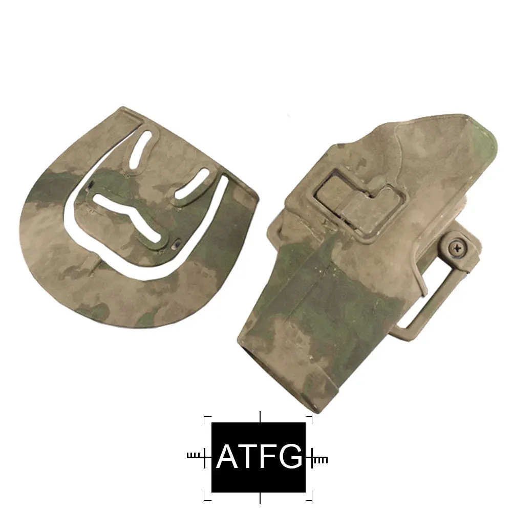 EMERSONGEAR быстро Пистолетная кобура для Glock Militery Camo Airsoft Mag Чехол пластиковая кобура подсумок EM6097 - Цвет: ATFG