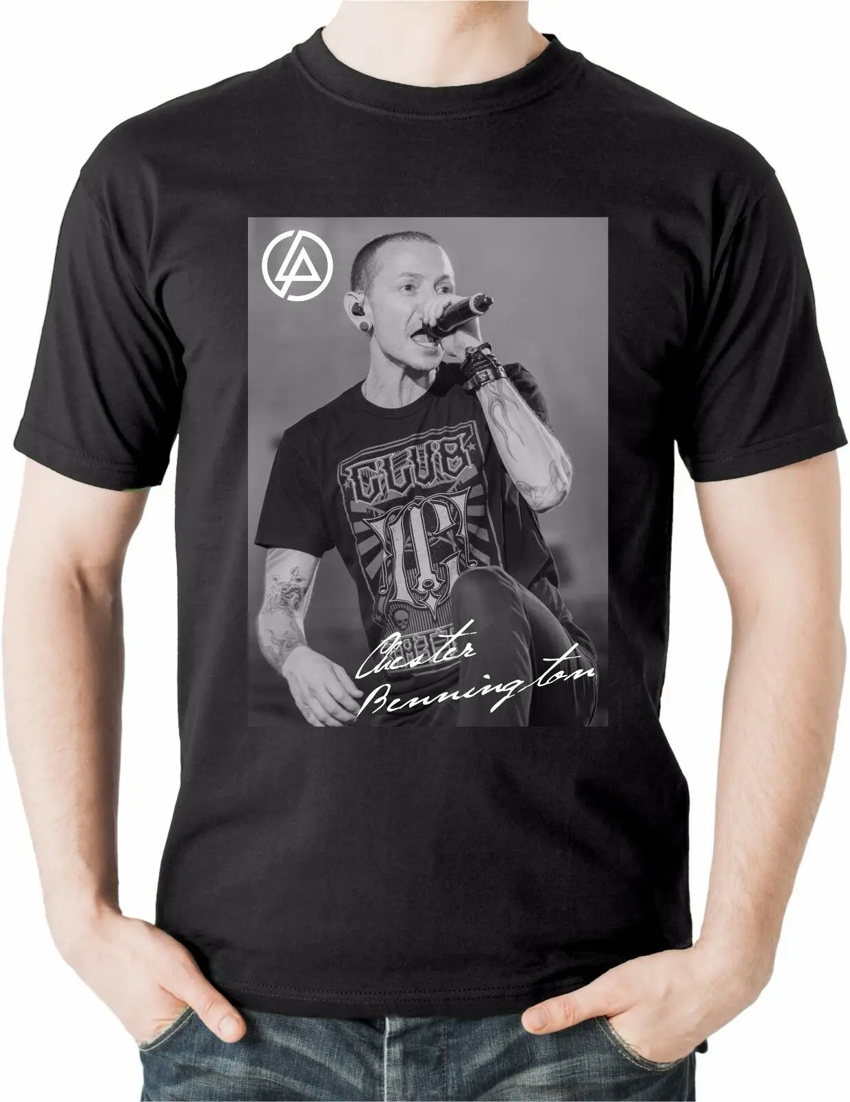 Футболка Честера БЕННИНГТОНА Linkin Park Hybrid Theory Rock Band Music Xero, одежда в стиле хип-хоп, хлопковая футболка с короткими рукавами, топ, футболка