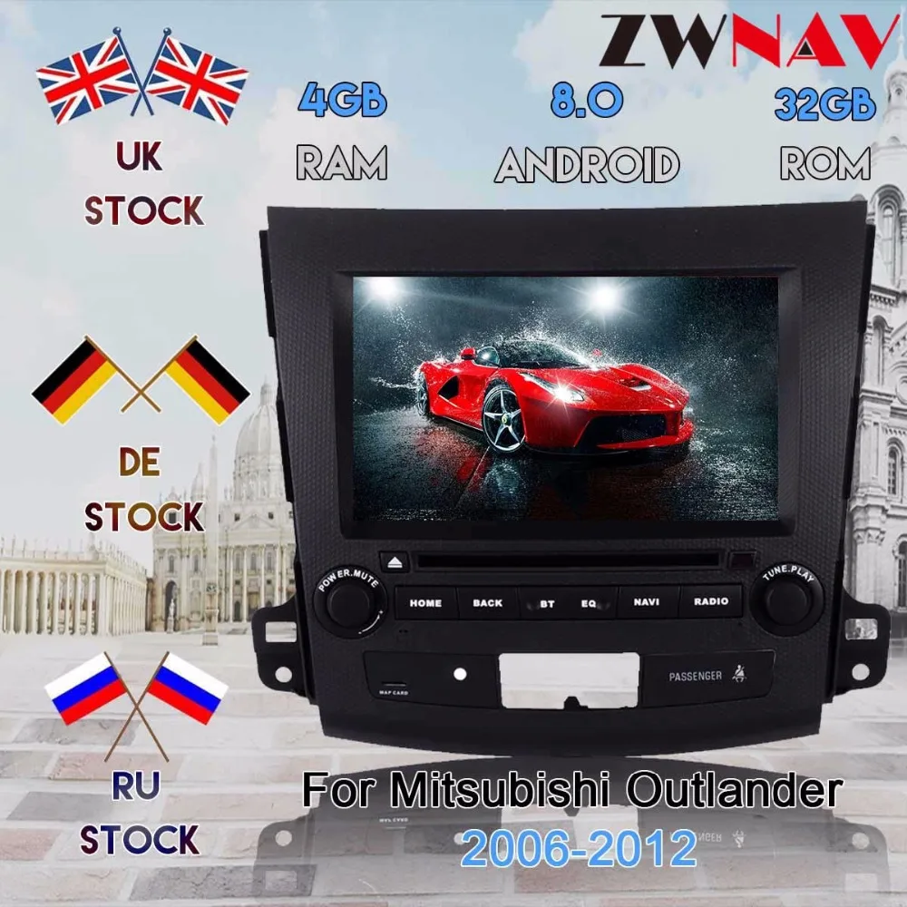 4 ядра/8 ядерный процессор, 4G ram Android 8,0 автомобильный gps-навигатор для Mitsubishi Outlander/peugeot 4007/Citroen C-Crosser автомобильный Радио dvd