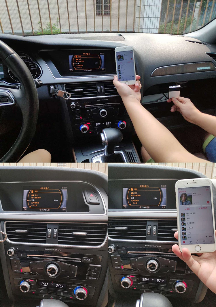 CHELINK автомобильный комплект Музыка Аудио Bluetooth беспроводной приемник для Audi и Benz подходит iPhone X 8 8Plus 7 iPad и Android