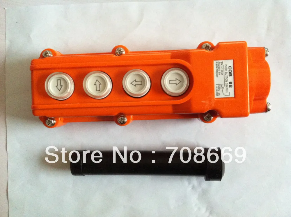 

Hoist Crane Pendant Pushbutton Switch Up-Down Heavy Duty Rain Proof Button 4