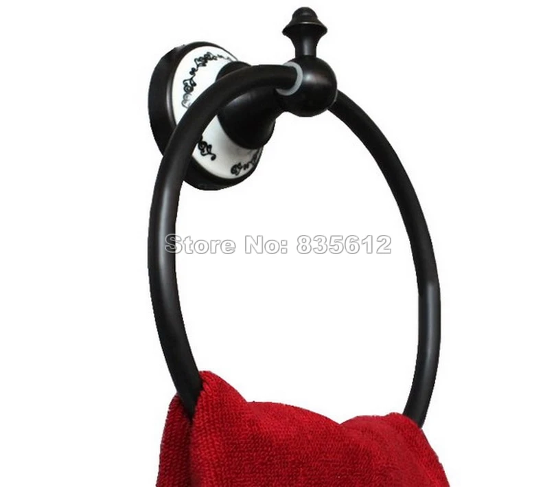 Аксессуар для ванной комнаты настенный Черный Масляный прорезиненный бронзовый