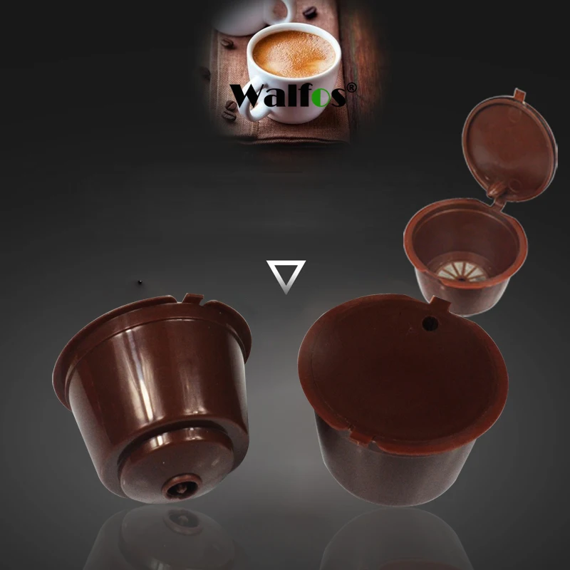 2 шт. многоразовые Пустые пластиковые капсулы для кофе Dolce Gusto 50 раз|coffee capsules|dolce gusto