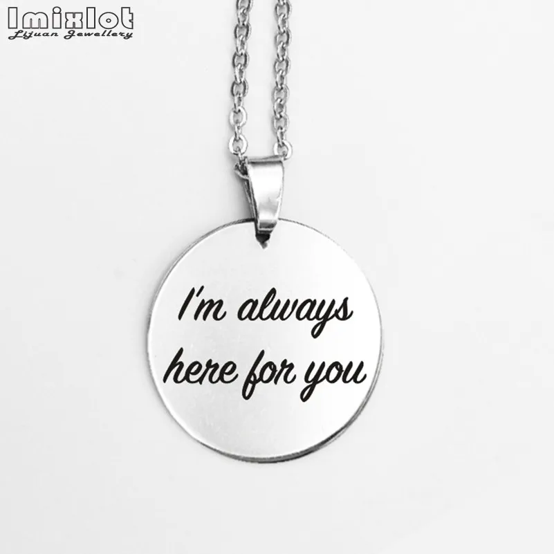 Подвеска из нержавеющей стали с компасом ожерелье надписью Love Dad/Mum ID и