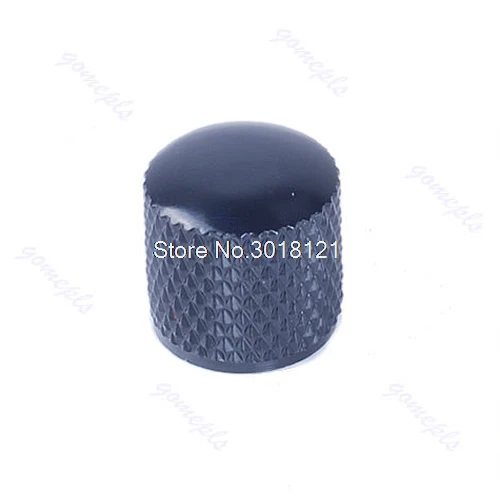 

Free shipping 5pcs/lot Metal Electric Guitar Bass Tunning Dome Tone Knob Knobs For Tele Black