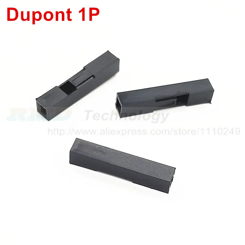 100 шт. для разъема dupont 1 штифт один ряд 2 54 мм пластикового корпуса сквозное