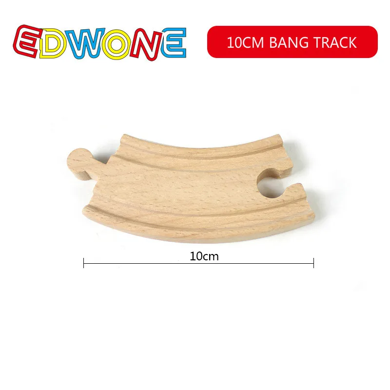 10CM BANG TRACK EDWONE все виды деревянных дорожек часть бука деревянная железная дорога железнодорожные пути игрушки аксессуары подходят для Toma s Biro - Цвет: 10CM BANG TRACK