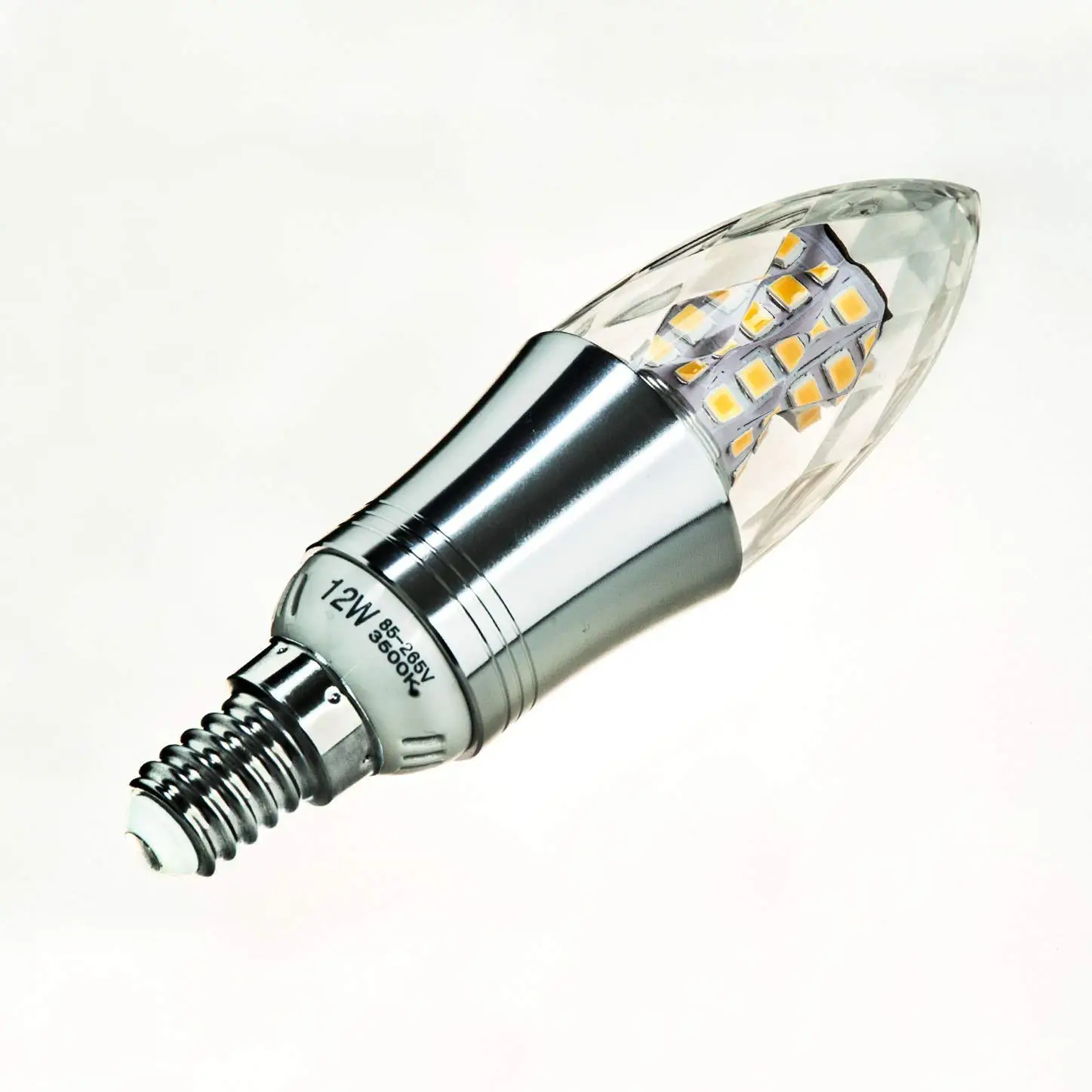 E14 светодиодный свет лампа-свечка 5/7/9/12 W, 100 W, 3500/6500 K Белый канделябры SES лампы 1200Lm [Класс энергопотребления A+]-4 шт. в комплекте