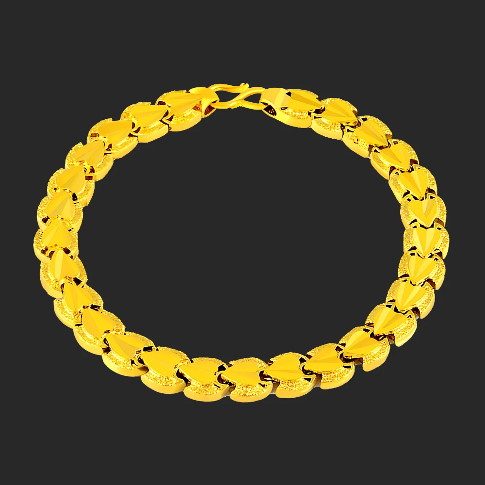 2017 топ продаж узор позолоченный дизайн сердца любви для женщин/мужчин звено цепи