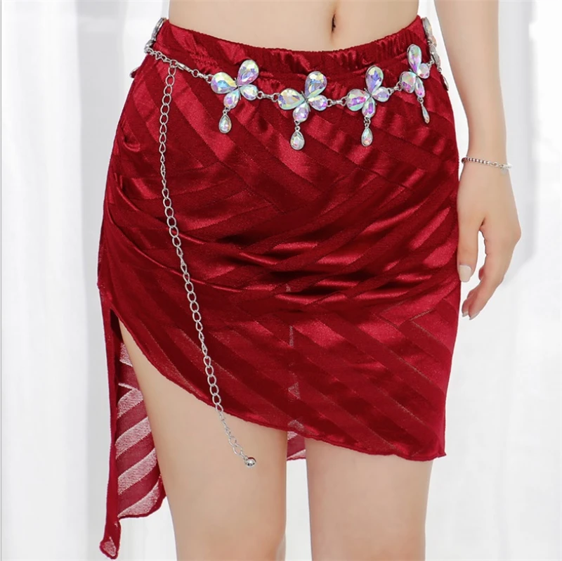 Сексуальное платье для танца живота комплект с короткой юбкой Бальные танцы