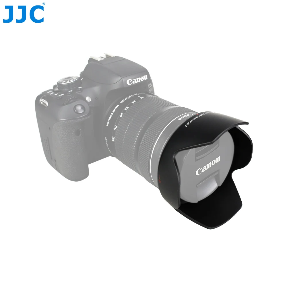 JJC LH-73B штык Бленды для объективов Canon 18-135 мм f/3.5-5.6 IS и 18-135 мм f/3.5-5.6 IS STM объектив Заменяет Canon EW-73B