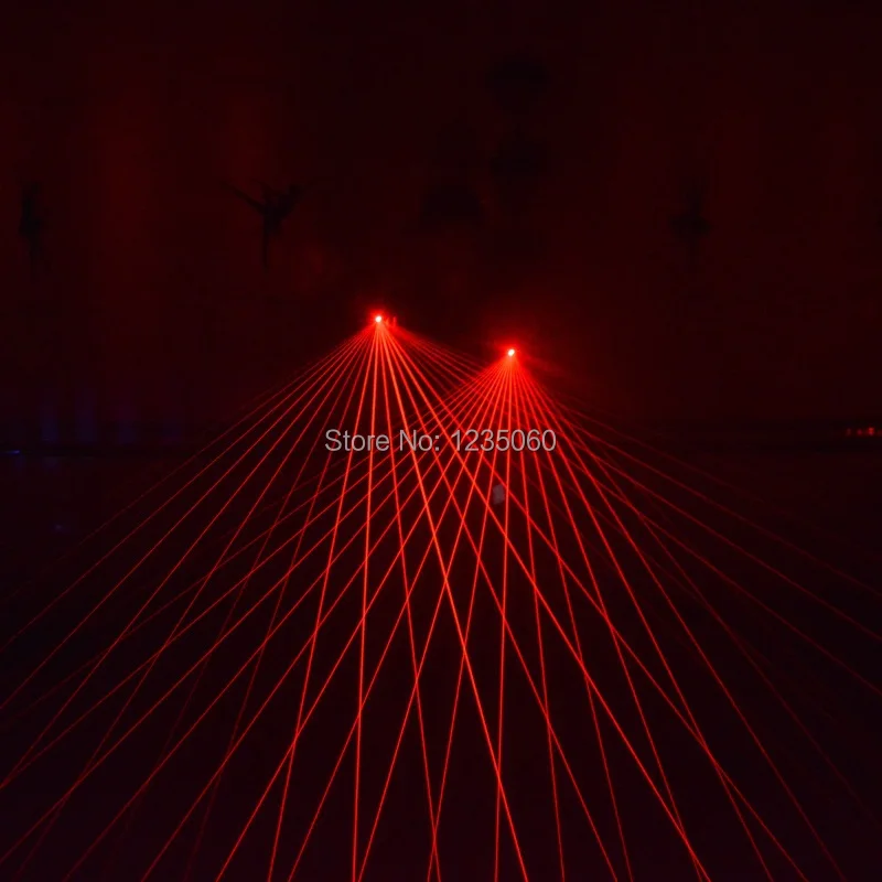 Хэллоуин вечерние лазерные перчатки DJ туннель световой эффект Авто вращающийся