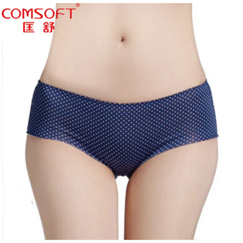 Бесплатная доставка Дамское искушение бесшовные трусики со средней талией