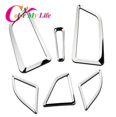 6 шт./компл. наклейка на вентиляционные отверстия из нержавеющей стали с