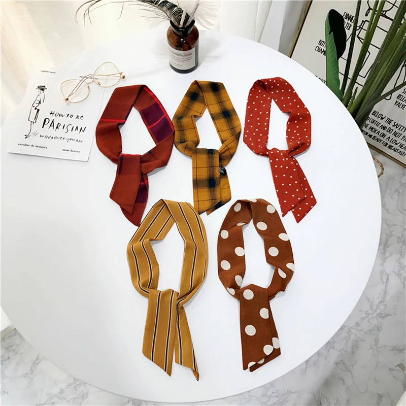 Шарф Luna &amp Dolphin женский длинный шифоновый Шелковый бандан красного цвета в