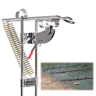 Высококачественный Автоматический подъемный инструмент из нержавеющей стали, кронштейн для крепления удочки, двойная пружина, 3 уровня регулировки