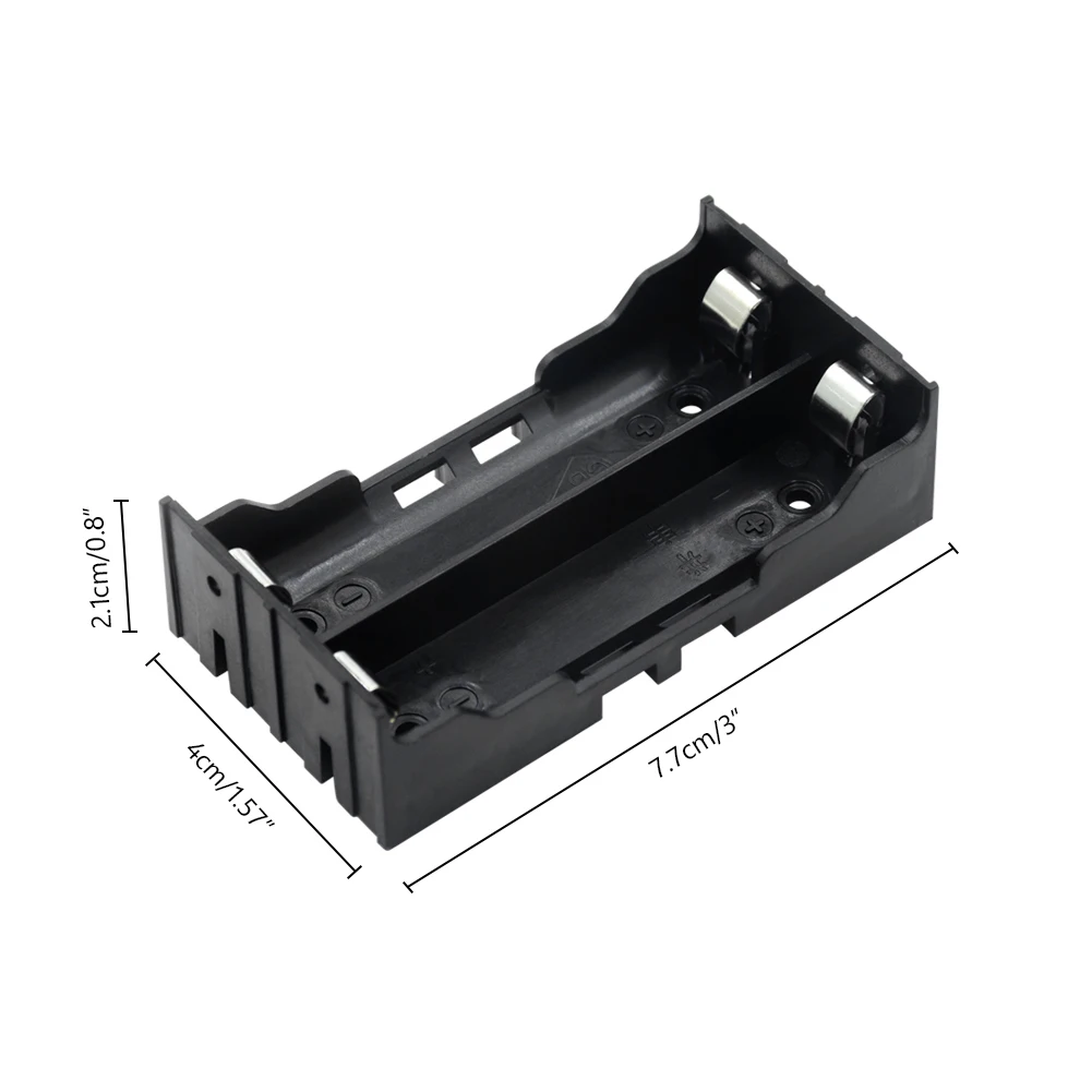 Пластиковый чехол с зажимом для аккумулятора 18650 дюйма 1/2/3/4x18650 батарей| |