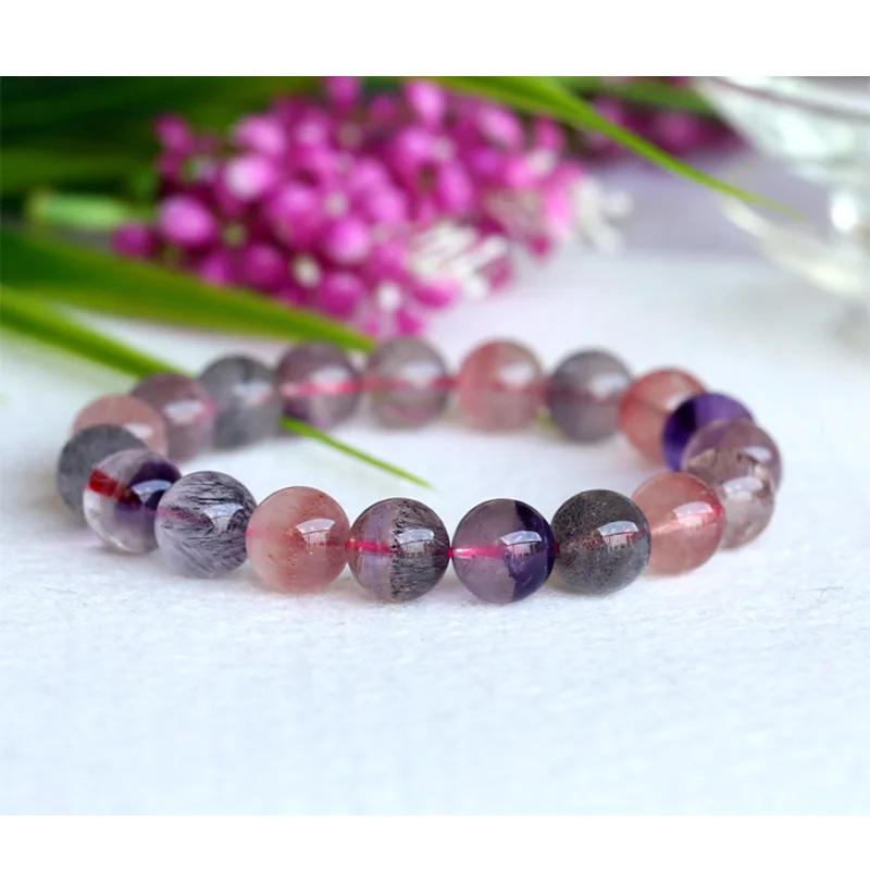 Оптовая продажа натуральный подлинный разноцветный растягивающийся браслет Mix