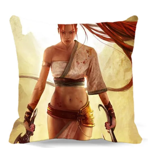 Героический девушка на поле боя Чехлы хлопок полиэстер декоративные стул