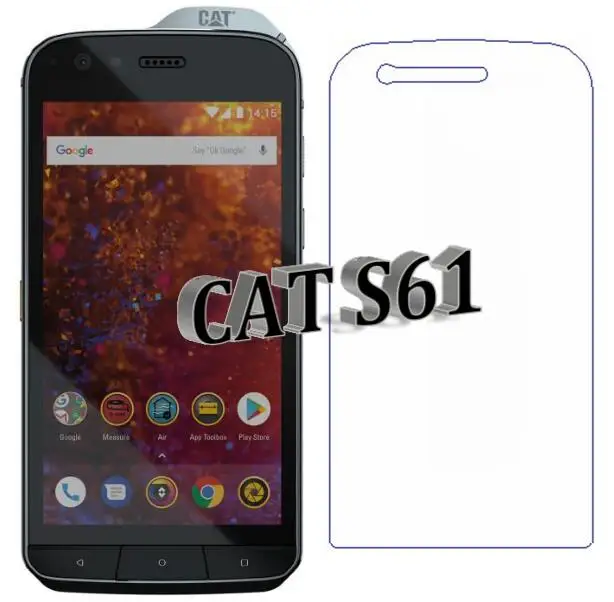 2.5D 9 H закаленное стекло для гусеницы Cat S61 9 H Высокое качество Взрывозащищенная защитная пленка протектор экрана для кошки S 61