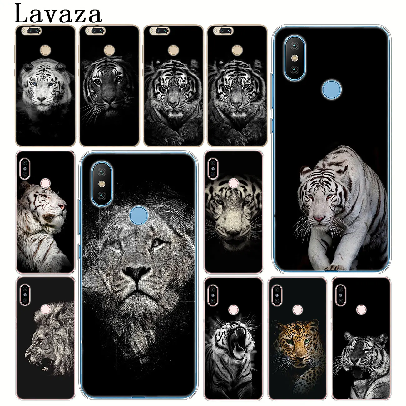Жесткий чехол для телефона Lavaza Fierce tiger lion Black leopard Xiaomi Redmi K20 8A 7A 5A 6A Note 8 7 5 6 Pro 4