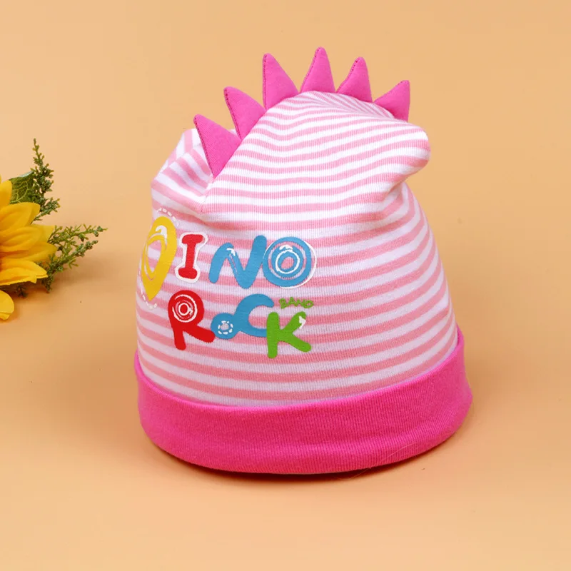 Шапочка для малыша с героями мультфильма динозавр весенние хлопковые шапки