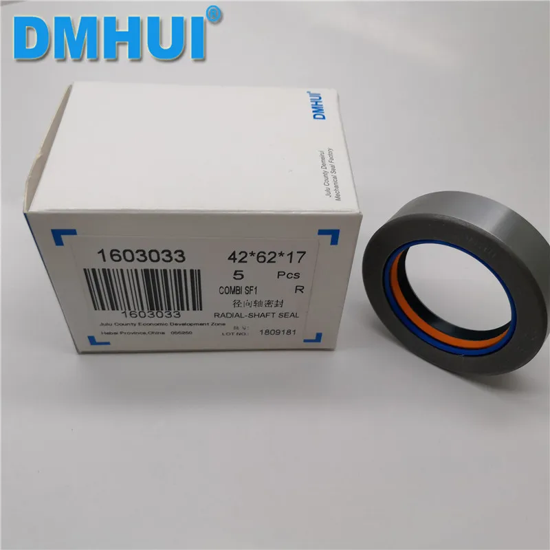 Бренд DMHUI COMBI SF1 Тип 42x62x17 NBR + PU OEM 12001890B используется для оси привода трактора ISO 9001: