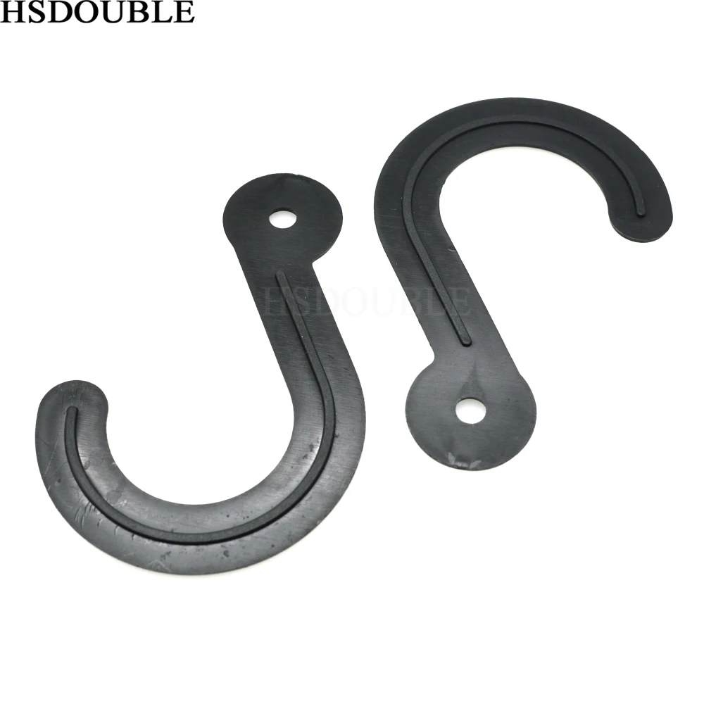 

5mm Hole Black Plastic Hanger&Hook For Garment Textile Packaging Accessories