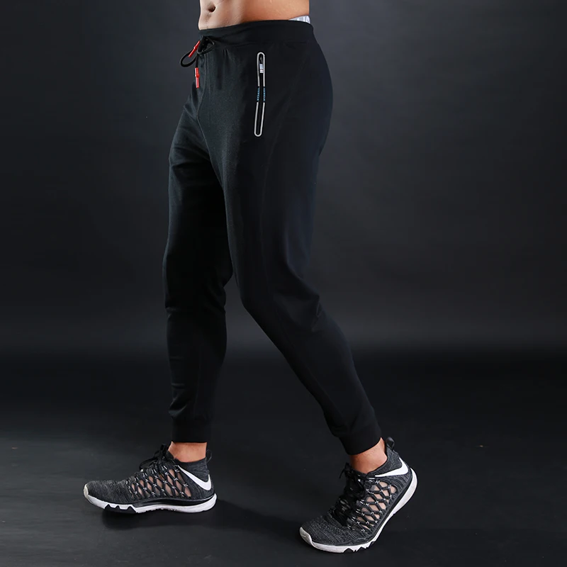 USKINCARE Для мужчин спортивные штаны Фитнес Jogger Бодибилдинг Бег Брюки высокой