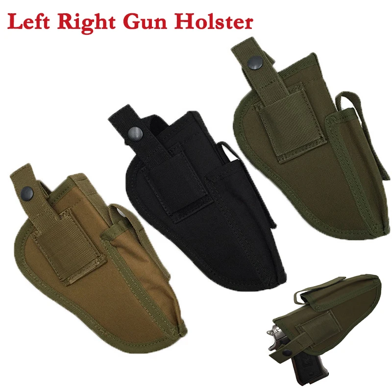 

Shooting Hunting Tactical Gun Nylon Holster Left Right Interchangeable Belt Holster Military Army Pistol Holster