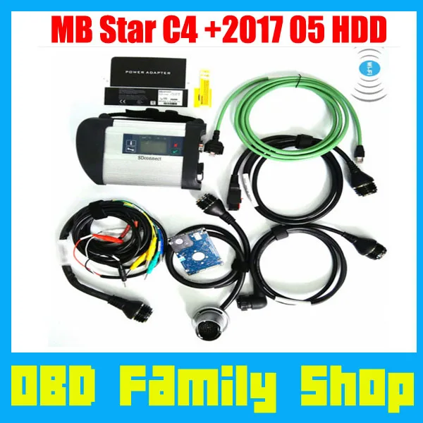 2017 Бесплатная Доставка DHL Новый Mercedes Компактный Диагностики Звезда C4 MB