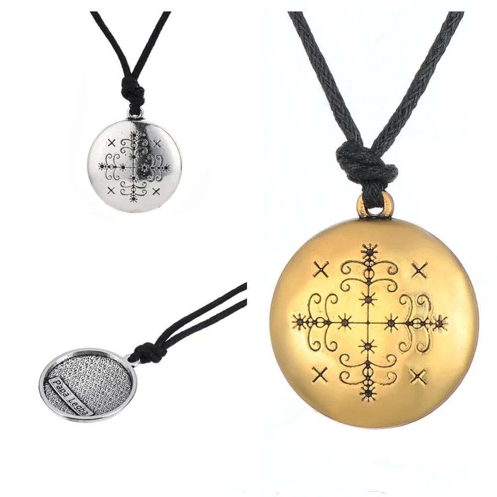 Dawapara Papa Legba Voodoo Orisha Loa Orixia Veve кулон Death ювелирные изделия Амулет ожерелье