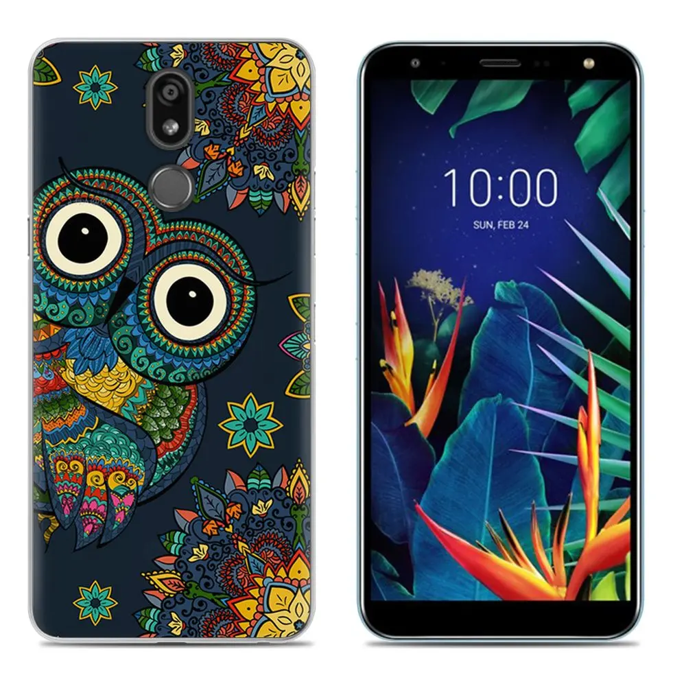 19 Мягкий чехол для телефона LG K40/K12 Plus, 5,7 дюймов, Модный Цветной силиконовый чехол из ТПУ с рисунком - Цвет: 19