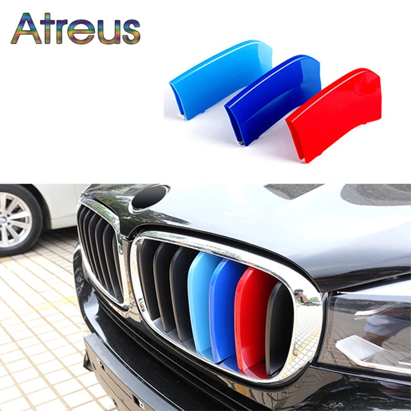 Atreus 3 шт. 3D Передняя решетка автомобиля отделка спортивные полоски покрытие