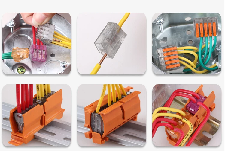 10 шт./лот 222-412 PCT-212 PCT212 Универсальный Компактный проводной разъем 2 pin, проводниковый Блок рычаг 0,08-2.5mm2