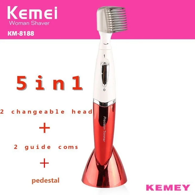 Kemei Титан лезвия Электрический Леди Wet/сухой бритвы Моющийся волос на теле