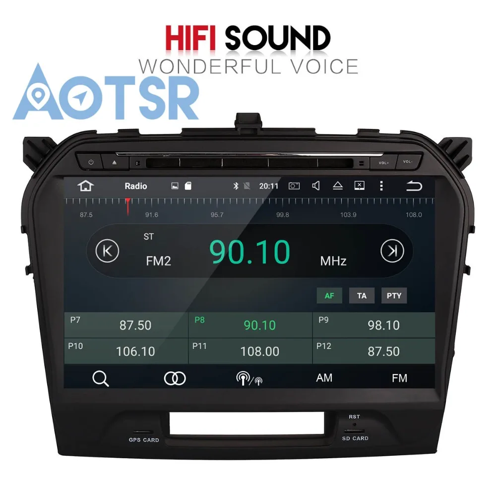Autostereo Восьмиядерный Android радио автомобильный DVD плеер GPS навигация для Suzuki Grand Vitara