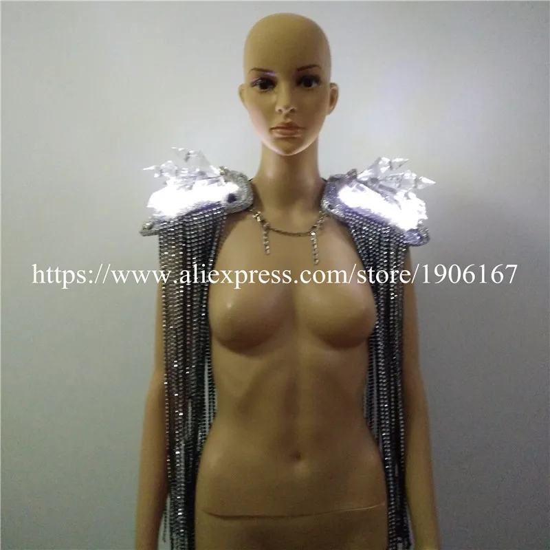 Кристаллические светодиодные светящиеся погоны с бахромой свадебная корона