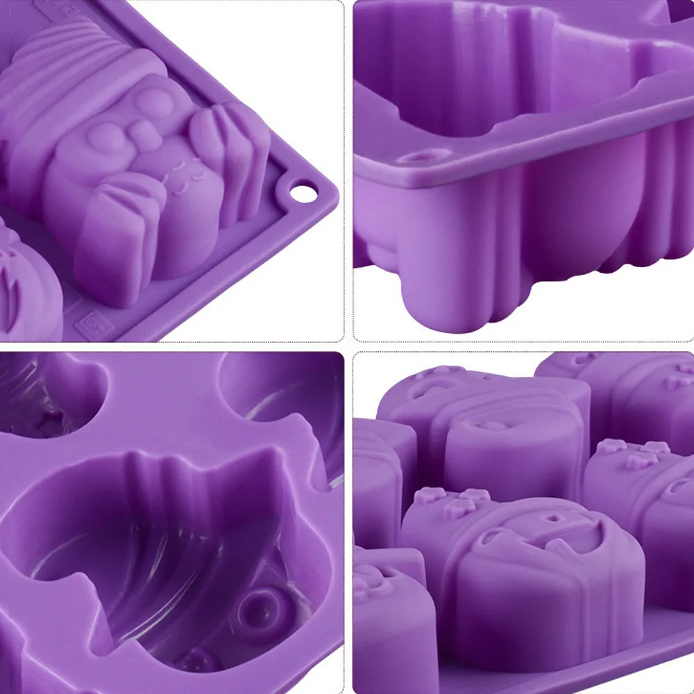 Новинка практичная и прочная креативная силиконовая тыква на Хэллоуин форма для