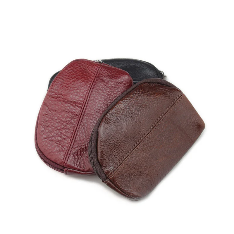 Женский мини-кошелек из натуральной кожи Дамский бумажник для ключей от машины