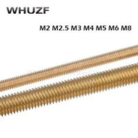 thread rod m2x250 m2 5250 m3x250 m4250 m5x250 m6x250 m8x250 length 250mm long brass metric bolt full thread shaft rod bar stud