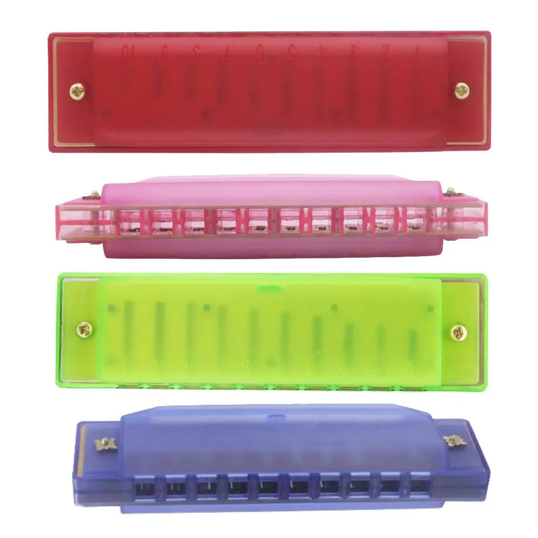 1 Pc 10 Holes Harmonica Learning& Education Plastic Harmonica Music Toys